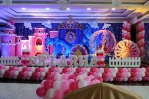 Birthday party setup at AC banquet hall in Dombivli